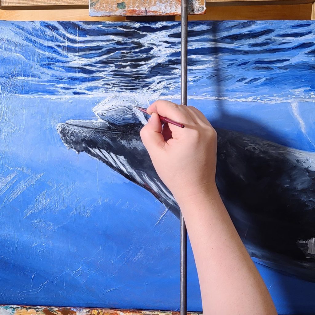 whale painting by manupupule